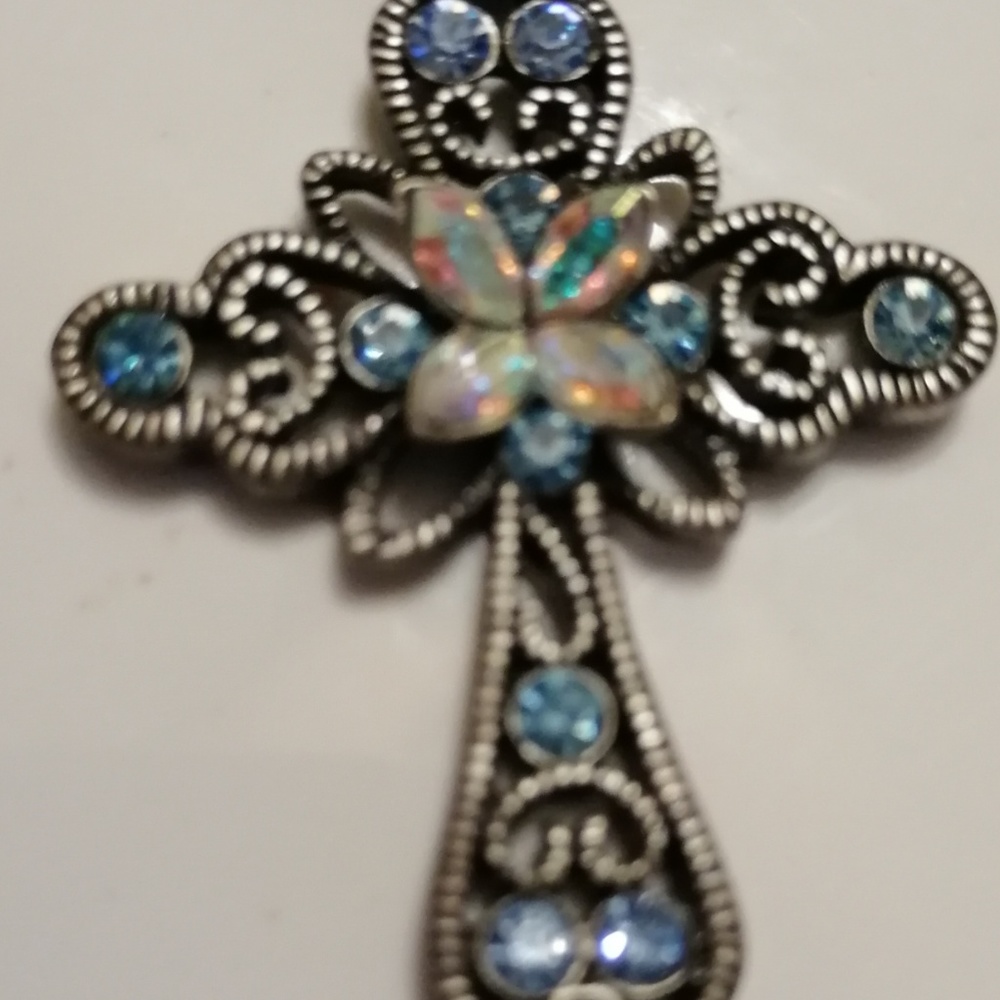 PENDANT NECKLACE CROSS *LIA SOPHIA* VNTG